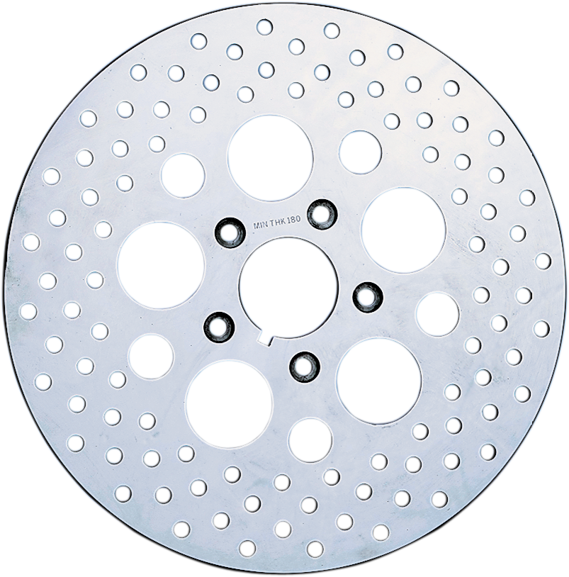 DRAG SPECIALTIES, Drag Specialties Polished Stainless Steel Rotor - 10" (Part #060175ASP-BC647)