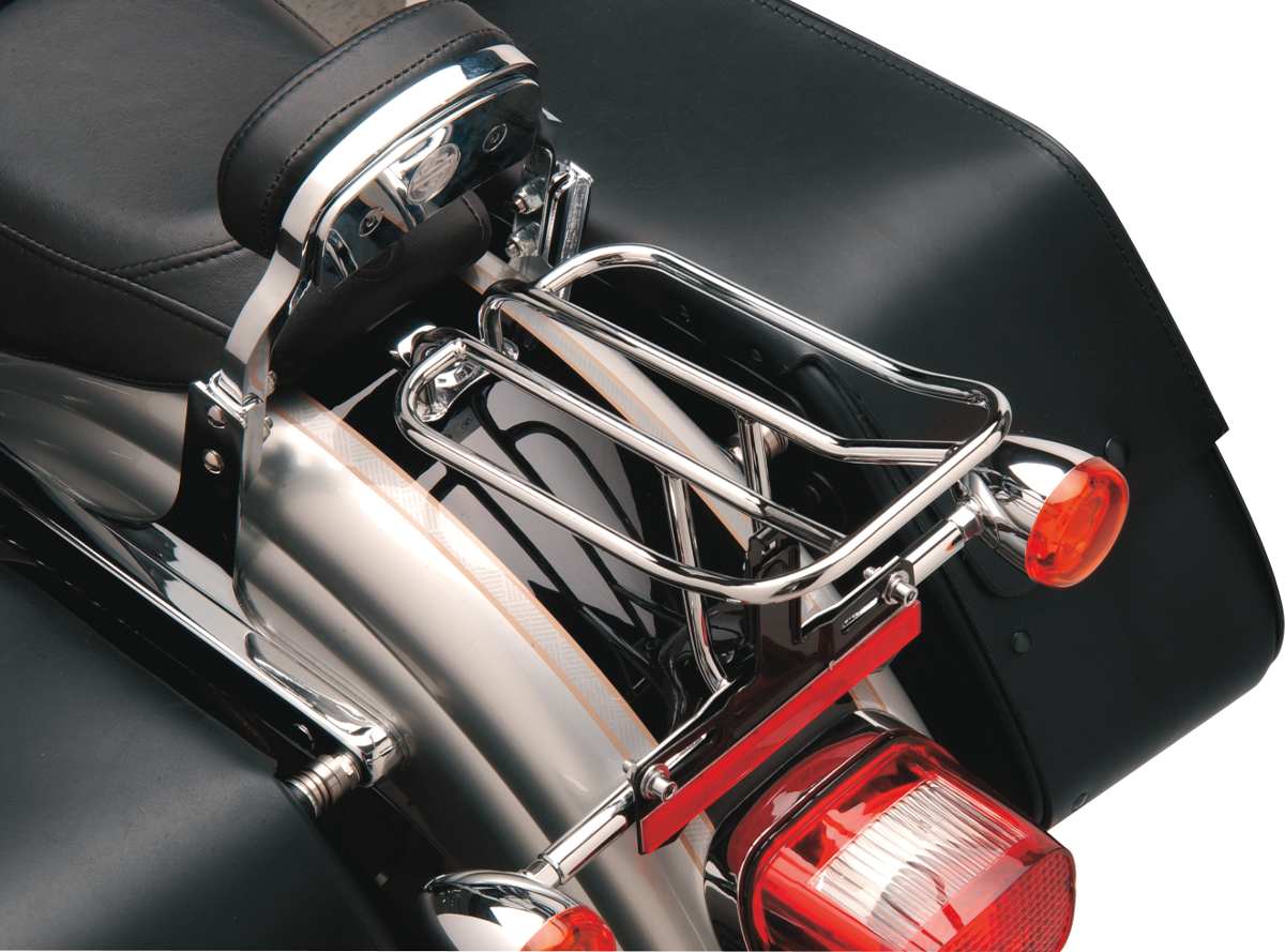 Drag Specialties FXD Chrome Luggage Rack Part #77-0055-BX-LB2