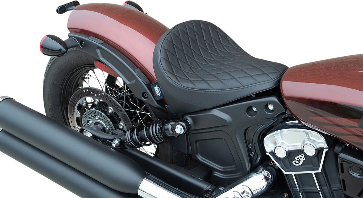 DRAG SPECIALTIES SEATS, DRAG SPECIALTIES SEATS Solo Seat - Diamond Black Vinyl (Part No. 0810-2257)