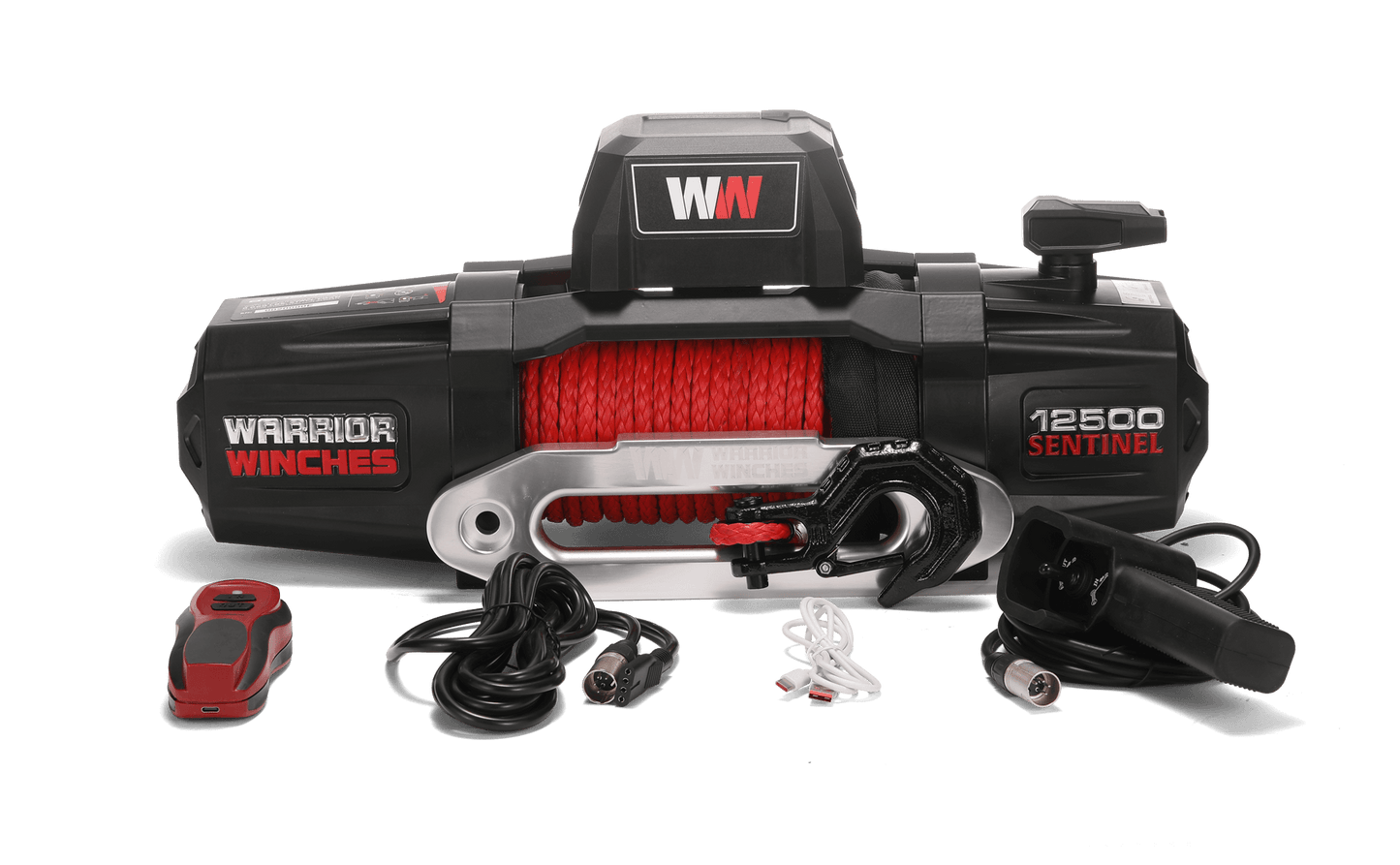 Sentinel 12,500lb Electric Winch - 12v Synthetic Rope