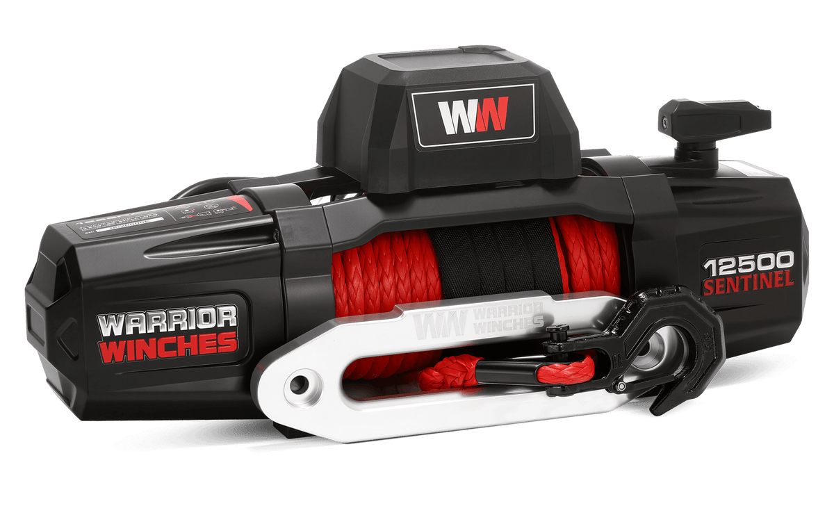 Sentinel 12,500lb Electric Winch - 12v Synthetic Rope
