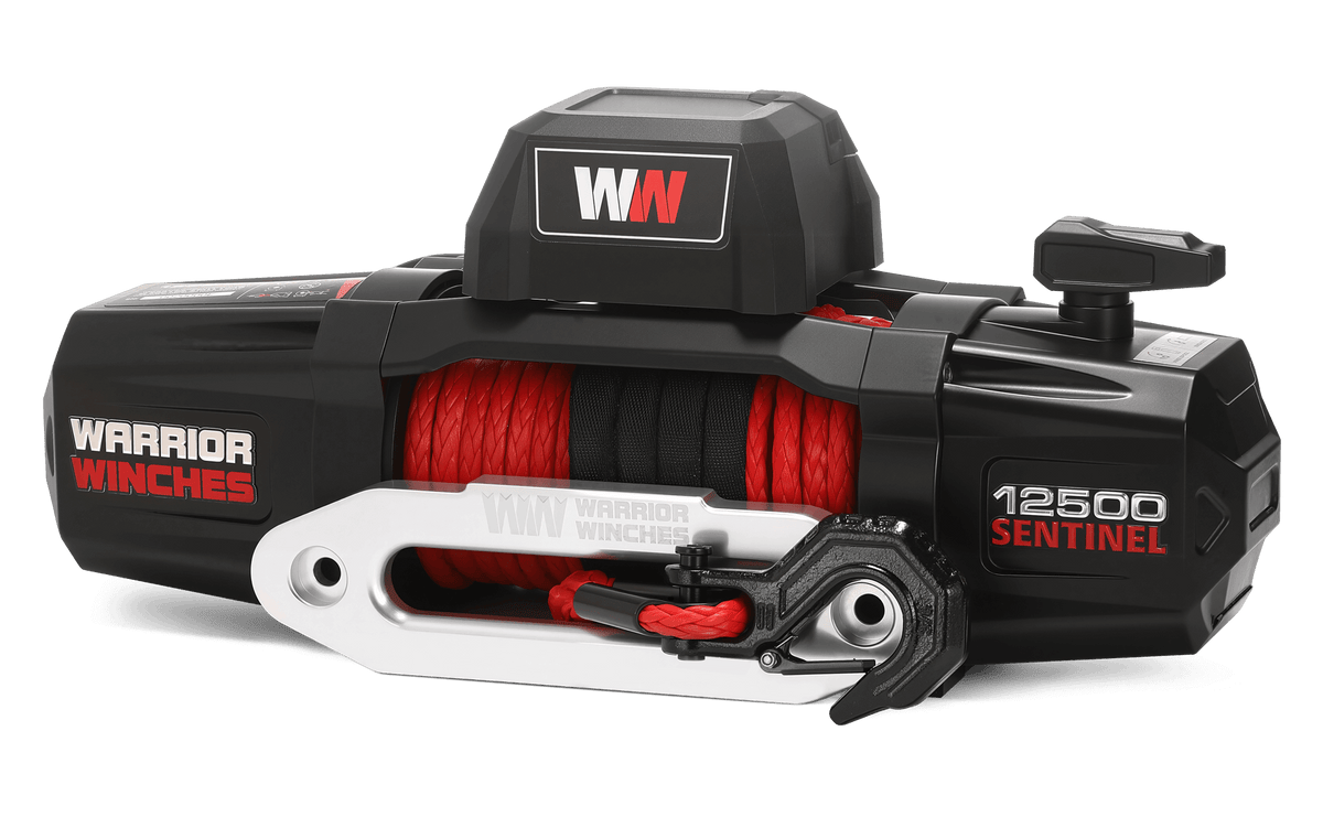 Sentinel 12,500lb Electric Winch - 12v Synthetic Rope