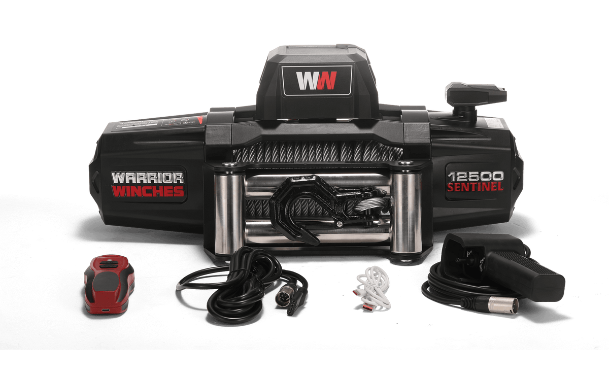 Sentinel 12,500lb Electric Winch - 12v Steel Rope