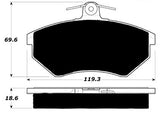 Porterfield Brake Pads for 1991 AUDI 90