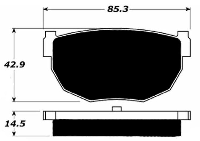 Porterfield Brake Pads for 1995 NISSAN 240sx w/o ABS