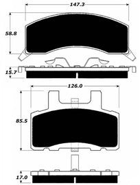 Porterfield Brake Pads for 1992 CHEVROLET SUBURBAN 2500 4WD 13 x 3 1/2 rear shoe