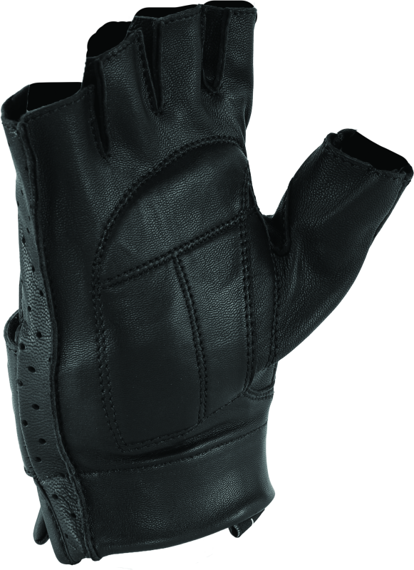 Kuryakyn Leather By River Road Tucson Shorty Gloves Black - Small