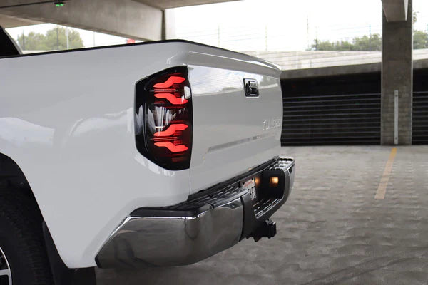 AlphaRex 14-21 Toyota Tundra LUXX-Series LED Tail Lights Alpha-Black