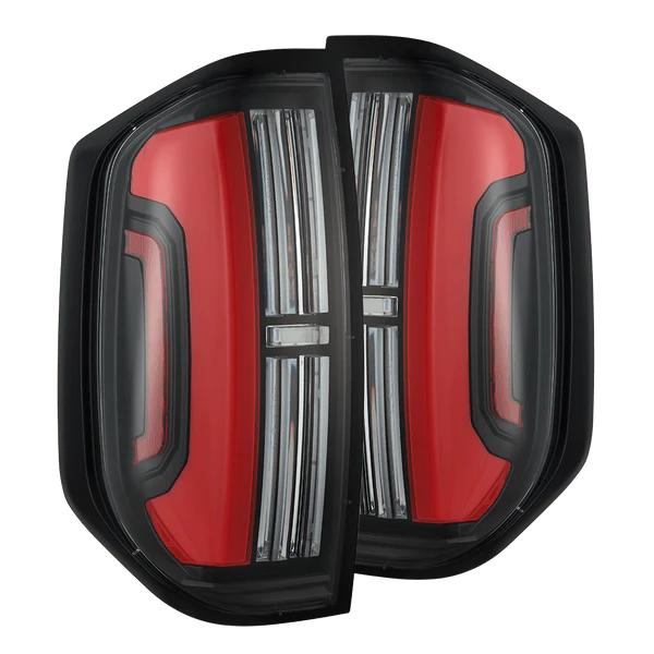 AlphaRex 14-21 Toyota Tundra NOVA-Series LED Tail Lights - Black Red