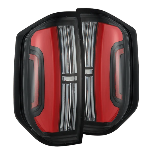 AlphaRex 14-21 Toyota Tundra NOVA-Series LED Tail Lights - Black Red