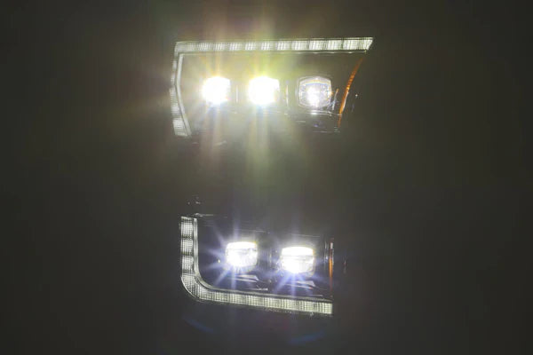 AlphaRex 15-17 Ford F150 / 17-20 F150 Raptor NOVA-Series LED Projector Headlights Chrome