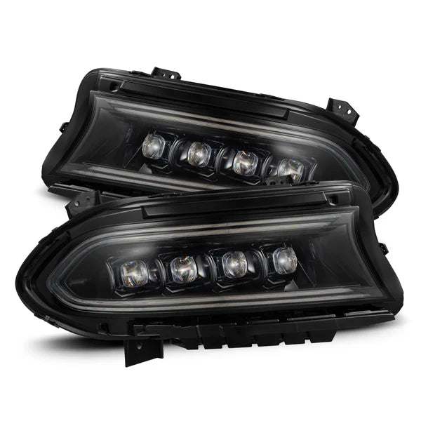 AlphaRex 15-23 Dodge Charger NOVA-Series LED Projector Headlights Alpha-Black