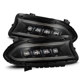 AlphaRex 15-23 Dodge Charger NOVA-Series LED Projector Headlights Alpha-Black