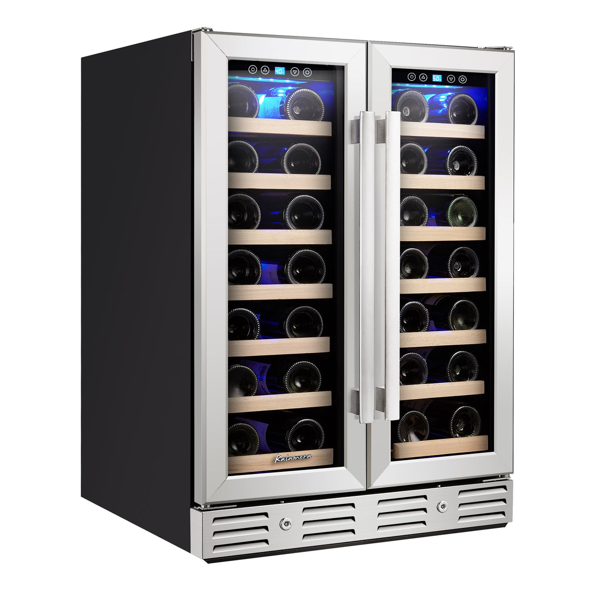 Kalamera 24'' Built-in French Door Wine Cooler