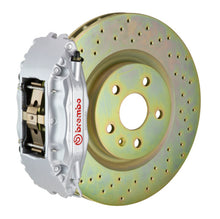 Load image into Gallery viewer, Brembo 97-04 Corvette C5 Front GT BBK 4 Piston Cast 2pc 355x32 1pc Rotor Drilled-Silver