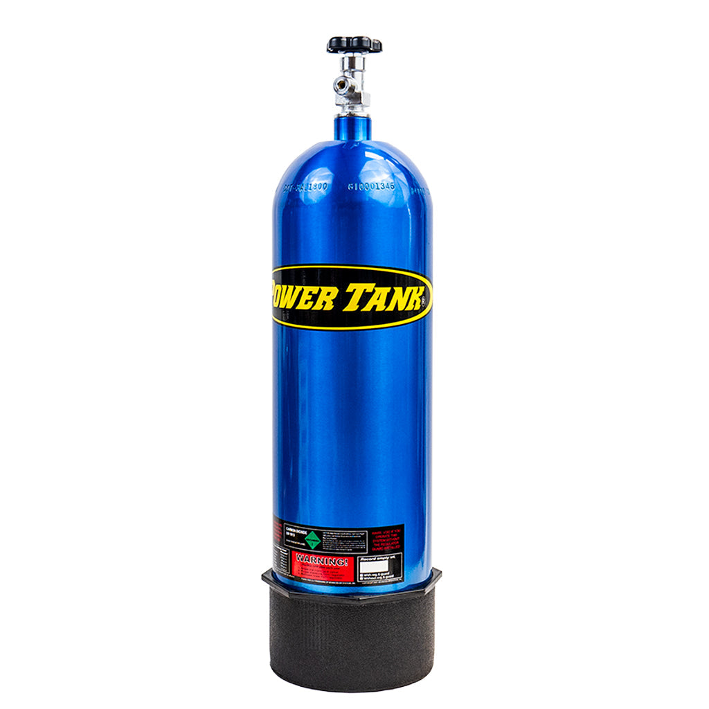 15 lb CO2 Spare Bottle from Power Tank in a vibrant blue color, ideal for keeping your adventures fueled up and ready.