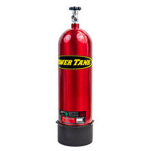 Load image into Gallery viewer, 15 lb CO2 Spare Bottle from Power Tank in a glossy red finish, designed for easy storage and transportation during outdoor activities.