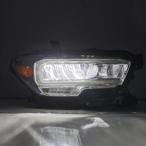 AlphaRex 16-23 Toyota Tacoma LUXX-Series Crystal Headlights - Chrome