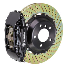 Load image into Gallery viewer, Brembo 93-95 RX-7 Front GT BBK 4 Piston Cast 2pc 332x32 2pc Rotor Drilled-Black