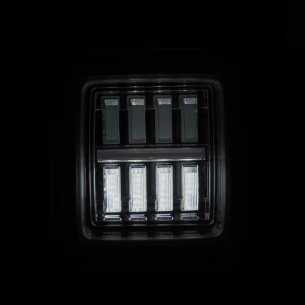 AlphaRex 18-25 Jeep Wrangler JL NOVA-Series Prismatic LED Tail Lights Clear