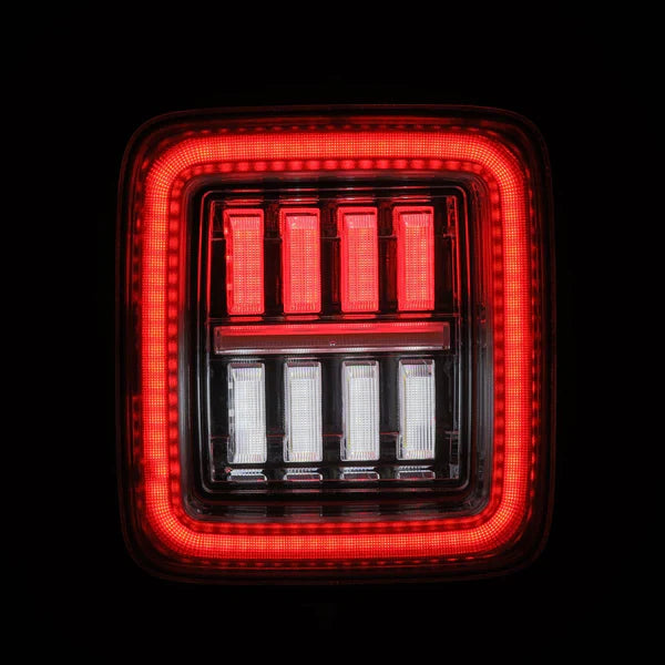 AlphaRex 18-25 Jeep Wrangler JL NOVA-Series Prismatic LED Tail Lights Clear