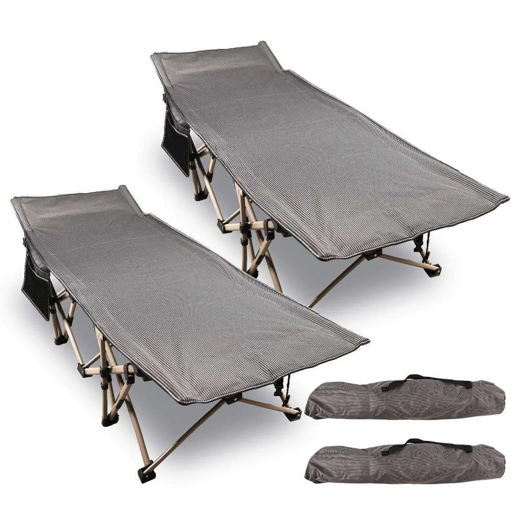 Extra Wide Folding Camping Cot for Adults