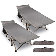 Load image into Gallery viewer, Extra Wide Folding Camping Cot for Adults