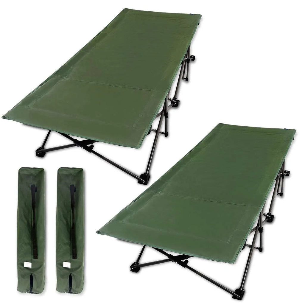 Extra Wide Folding Camping Cot for Adults