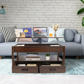 REDCAMP Lift Top Coffee Table with Storage