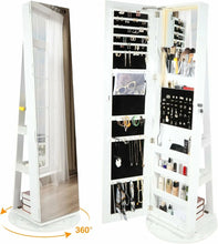 Load image into Gallery viewer, REDCAMP 360° Swivel Jewelry Cabinet with LED Lights