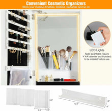 Load image into Gallery viewer, REDCAMP 360° Swivel Jewelry Cabinet with LED Lights