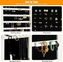 Load image into Gallery viewer, REDCAMP 360° Swivel Jewelry Cabinet with LED Lights
