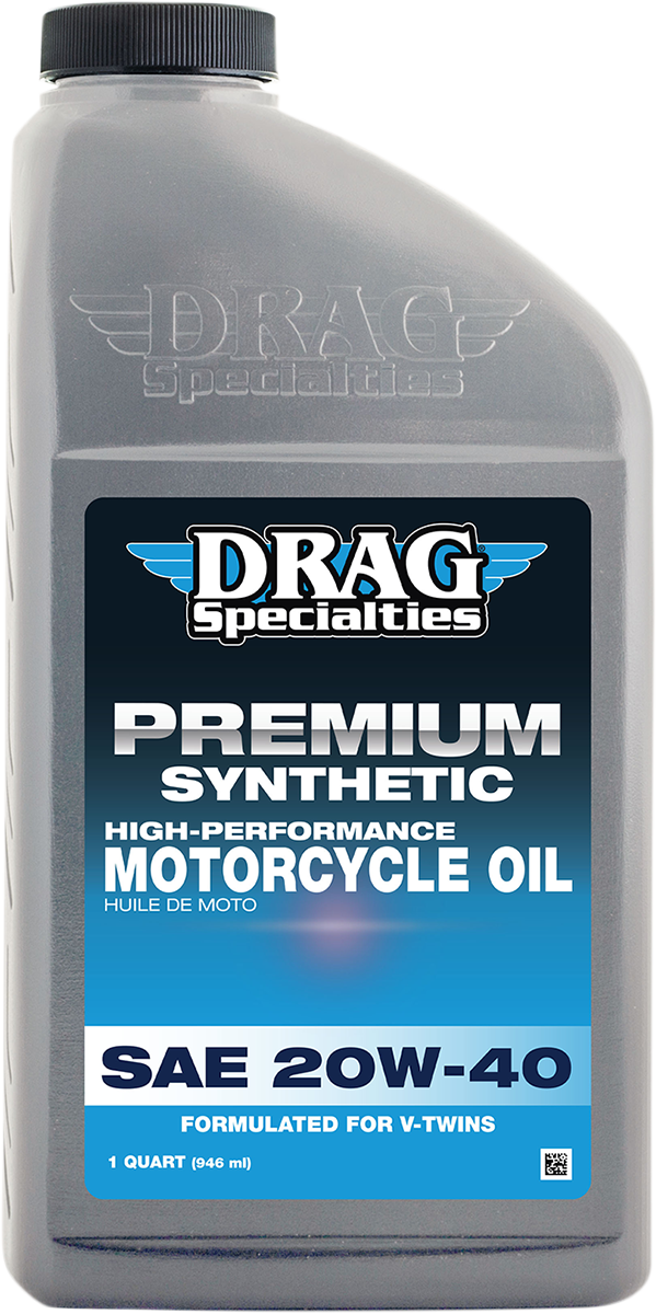 DRAG SPECIALTIES OIL, DRAG SPECIALTIES OIL Synthetic Engine Oil 20W-40 - 1 U.S. Quart (Part #900-600)