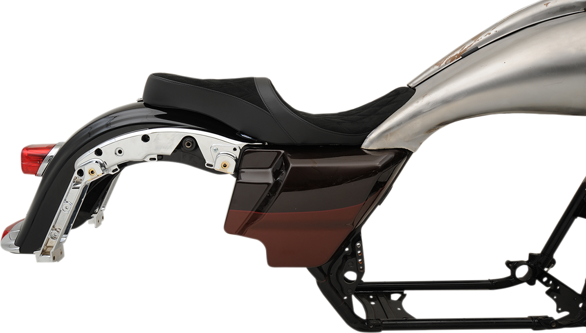 DRAG SPECIALTIES SEATS, DRAG SPECIALTIES SEATS Low Touring Seat with Vinyl Cover for Harley FL Models 2008-2023 - Part 0801-1076