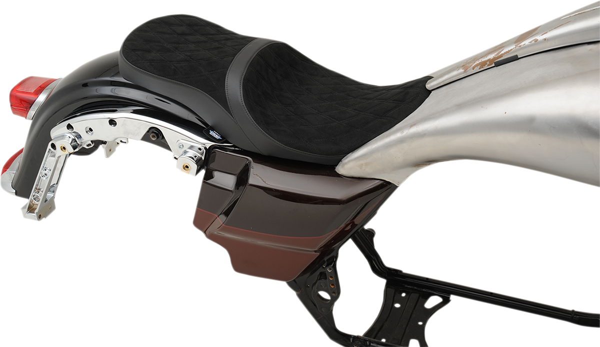 DRAG SPECIALTIES SEATS, DRAG SPECIALTIES SEATS Low Touring Seat with Vinyl Cover for Harley FL Models 2008-2023 - Part 0801-1076