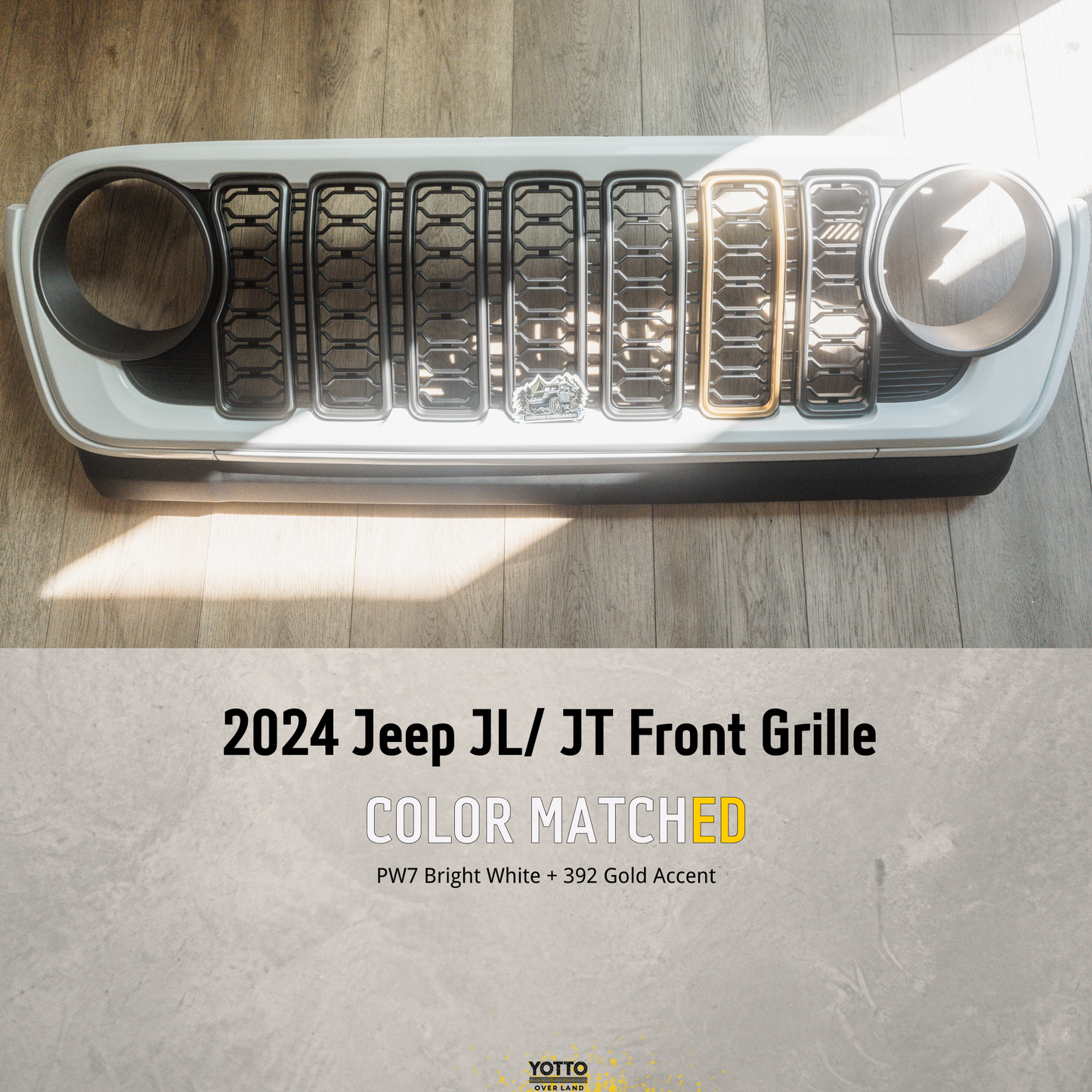 Custom Paint Matched Front Grille – Refreshed Style fits Jeep Wrangler JL/ Gladiator JT