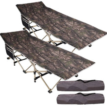 Load image into Gallery viewer, Folding Camping Cots for Adults Heavy Duty, Blue Grey