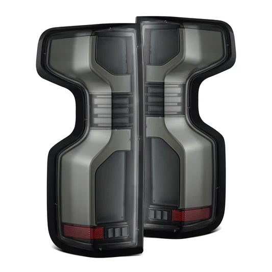 AlphaRex 19-25 Chevrolet Silverado 1500 / 20-25 Silverado 2500HD/3500HD LUXX-Series LED Tail Lights Alpha-Black