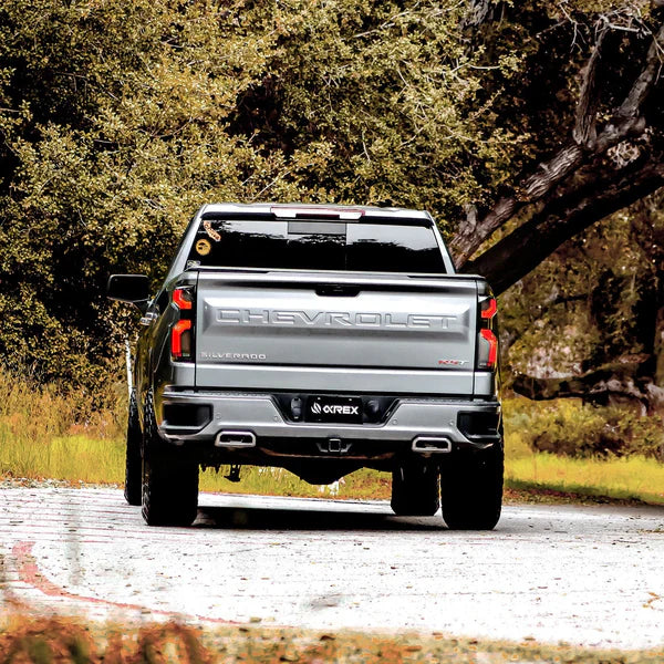 AlphaRex 19-25 Chevrolet Silverado 1500 / 20-25 Silverado 2500HD/3500HD LUXX-Series LED Tail Lights Black