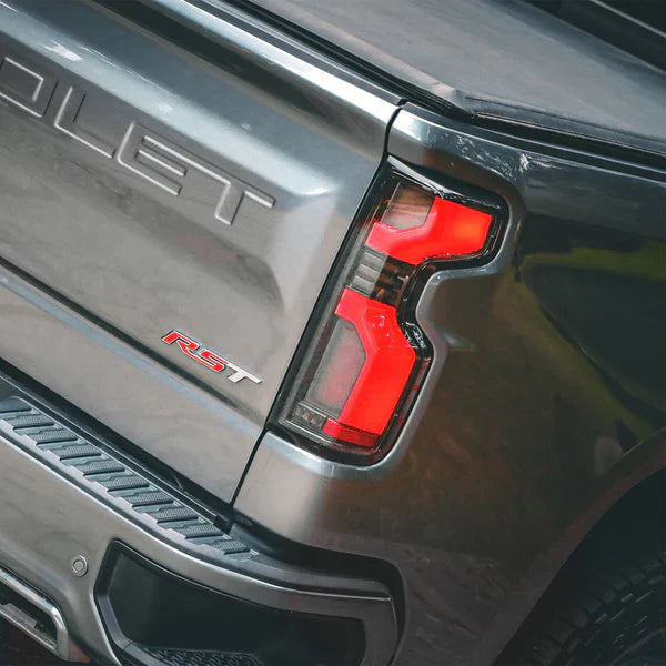 AlphaRex 19-25 Chevrolet Silverado 1500 / 20-25 Silverado 2500HD/3500HD LUXX-Series LED Tail Lights Black