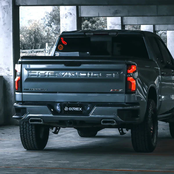 AlphaRex 19-25 Chevrolet Silverado 1500 / 20-25 Silverado 2500HD/3500HD LUXX-Series LED Tail Lights Black