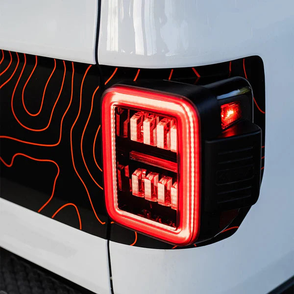 AlphaRex 19-25 Jeep Gladiator JT NOVA-Series Prismatic LED Tail Lights Chrome