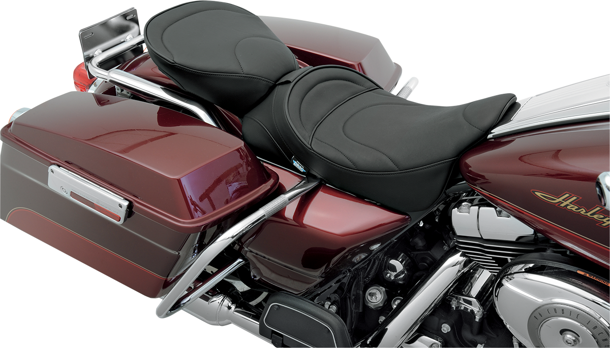DRAG SPECIALTIES SEATS, DRAG SPECIALTIES SEATS Pillion Seat - Mild Stitched Wide for FL 1999-2022 | Part 0801-0467