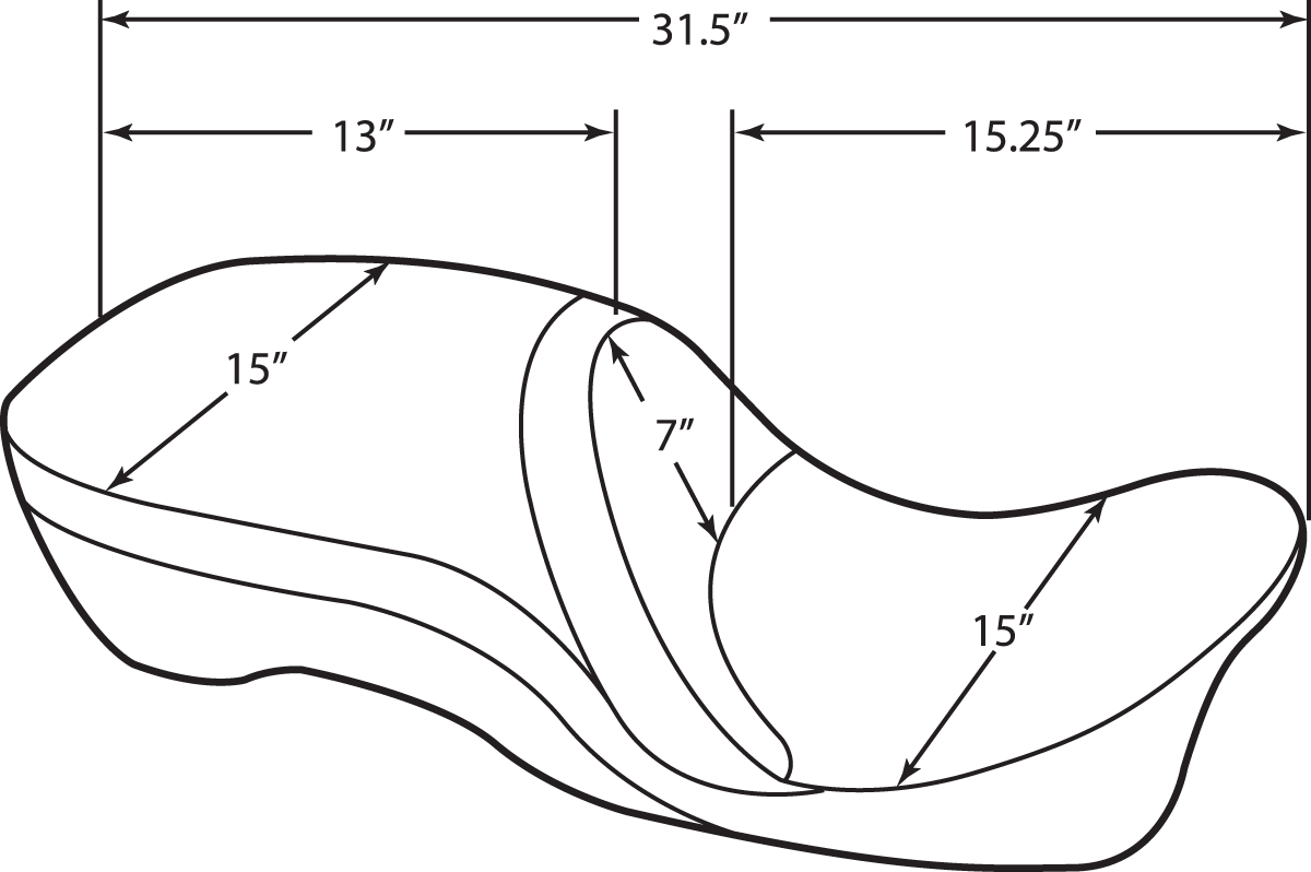 DRAG SPECIALTIES SEATS, Drag Specialties Seats Touring Seat with Pillow for Harley FL 2009-2023 - Part 0801-0835