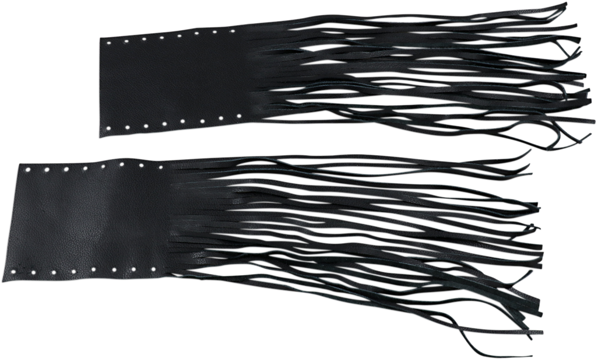 DRAG SPECIALTIES SEATS, Drag Specialties Seats Fringed Leather Grip Covers for 1-Inch Bars - Rubber or Foam Grip Options