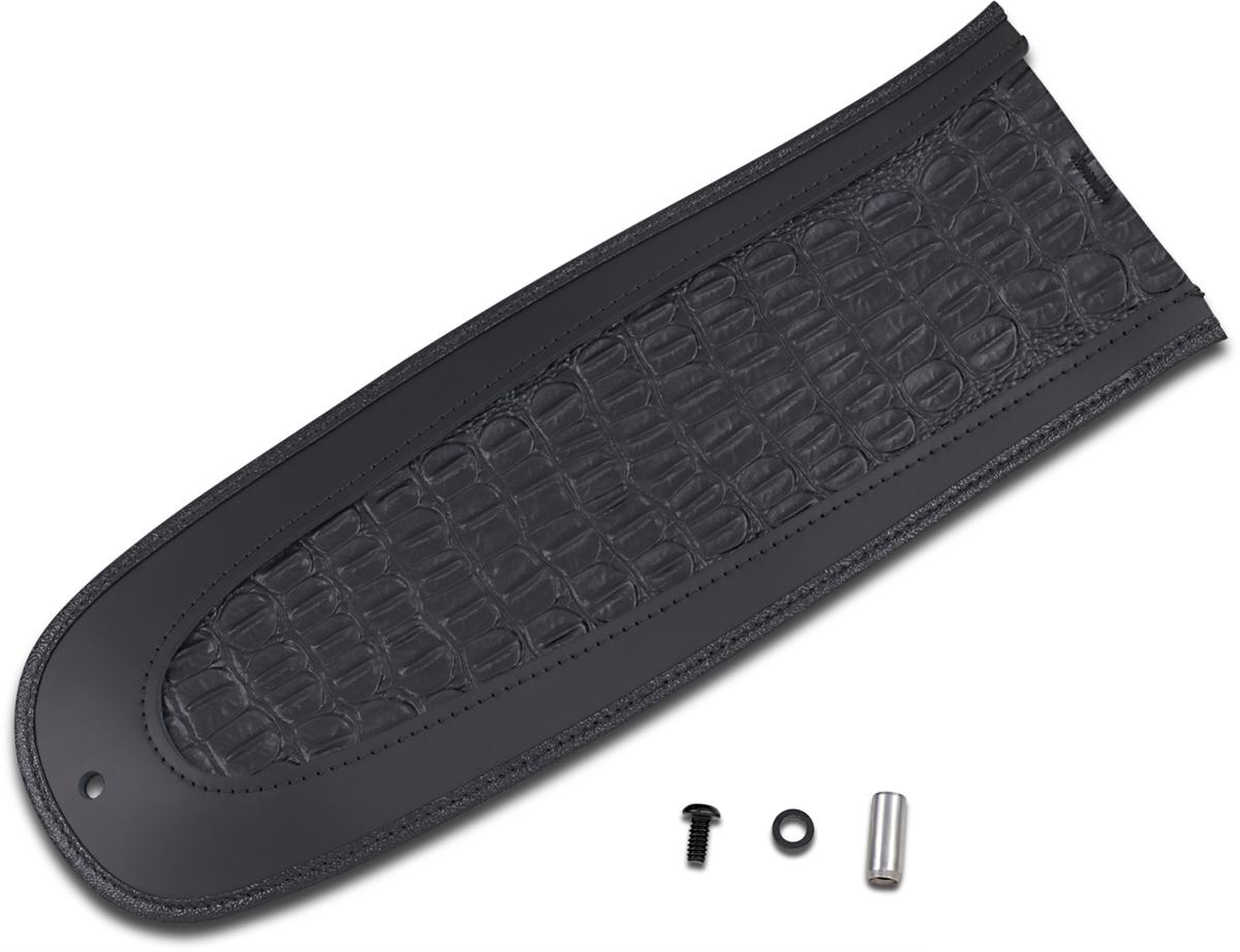 DRAG SPECIALTIES SEATS, Drag Specialties Seats Fender Skin with Embossed Faux Gator Leather Center - Part 1405-0151