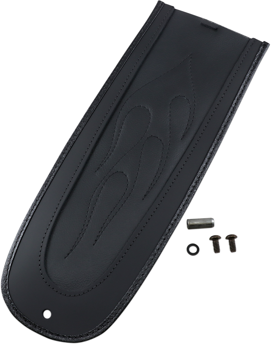 DRAG SPECIALTIES SEATS, Drag Specialties Seats Fender Skin with Flame Stitched Automotive-Grade Vinyl Center - Part 1405-0152