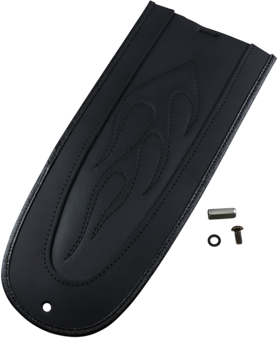DRAG SPECIALTIES SEATS, Drag Specialties Seats Fender Skin - Flame Stitched Automotive-Grade Vinyl Center 1405-0149
