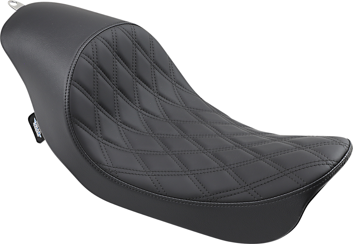 DRAG SPECIALTIES SEATS, Drag Specialties Seats 3/4 Solo Seat Low Diamond Stitch for FXD/FLD 2006-2017 (Part No. 0803-0543)