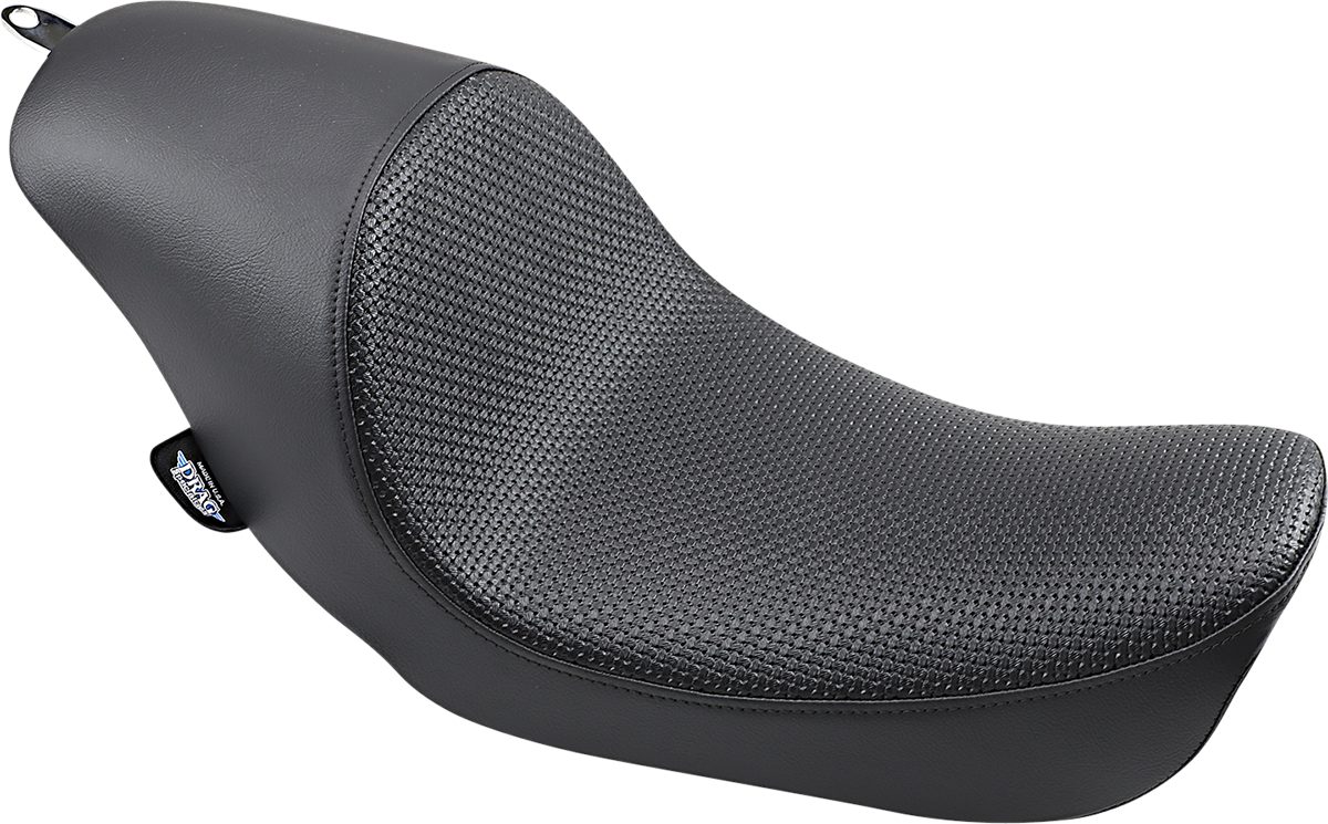 DRAG SPECIALTIES SEATS, Drag Specialties Seats 3/4 Solo Seat Low with Basketweave Finish for FXD/FLD (2006-2017) – Part 0803-0545